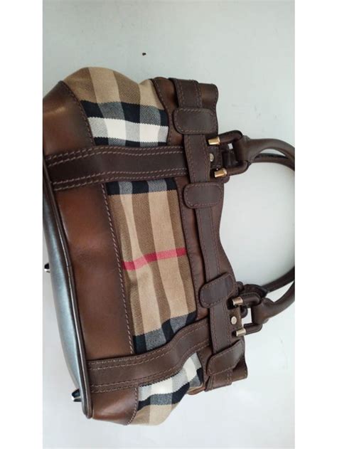 BURBERRY House Check Baby Beaton Brown 